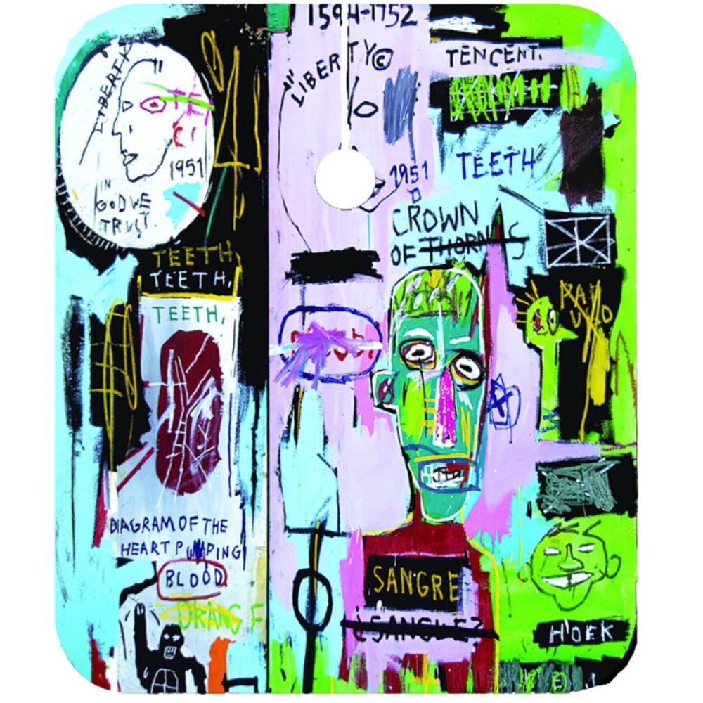 Jean Michel Basquiat 'In Italian' Barber and Hairstylist Cape - Picture 2 of 2